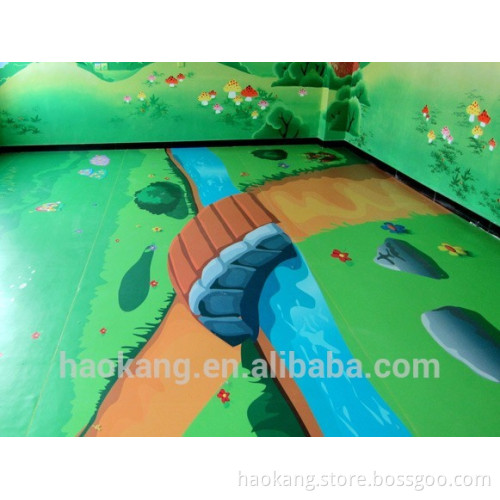 Kids safe mat with personal logo and carton